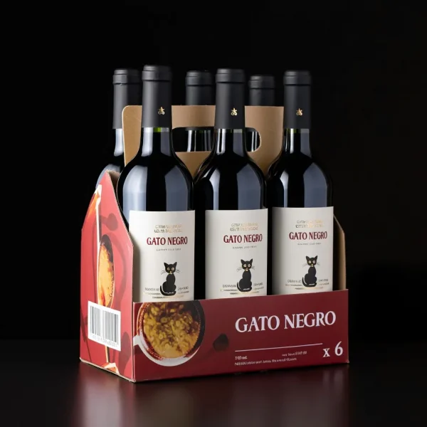 Caja Vino Gato Negro x6